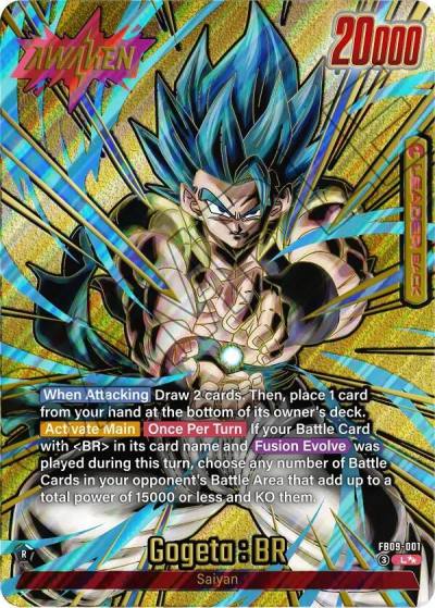 Gogeta BR Super Alternate Art FB09-001 Dual Evolution Fusion World card