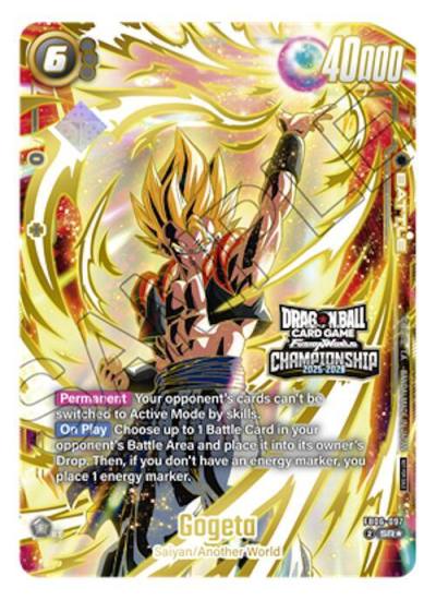 Gogeta Championship 2025 2026 FB06-097 Tournament and Championship Promos Fusion World card
