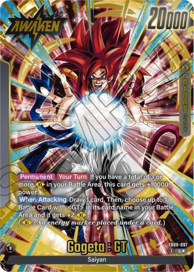 Gogeta GT Alternate Art FB09-097 Dual Evolution Fusion World card