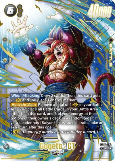 Gogeta GT Alternate Art FB09-123 Dual Evolution Fusion World card