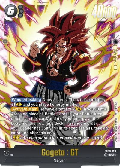 Gogeta GT FB09-123 Dual Evolution Fusion World card