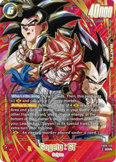 Gogeta GT Super Alternate Art FB09-123 Dual Evolution Fusion World card