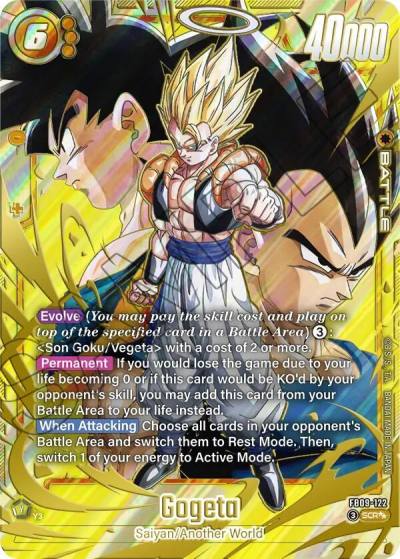 Gogeta Super Alternate Art FB09-122 Dual Evolution Fusion World card