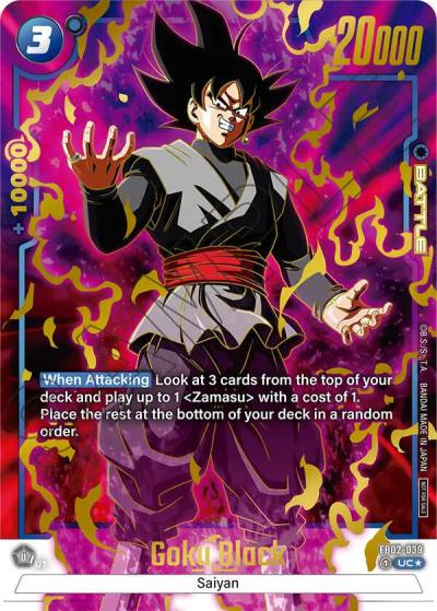 Goku Black Championship Pack 01 Gold FB02-039 Tournament and Championship Promos Fusion World card