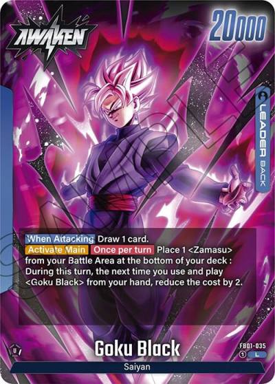 Goku Black FB01-035 Awakened Pulse Fusion World card
