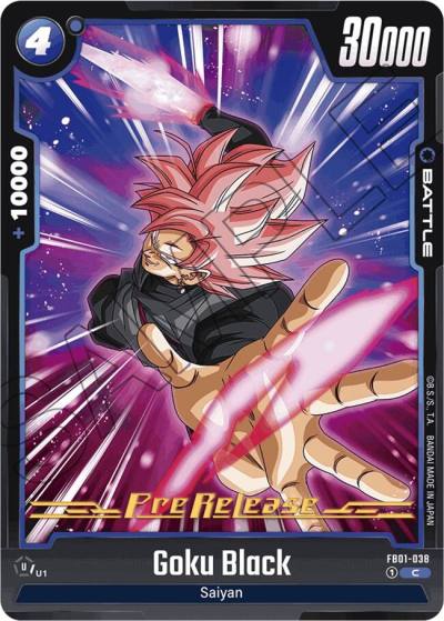 Goku Black FB01-038 Awakened Pulse Pre-Release Cards Fusion World card