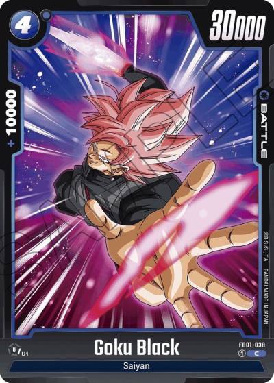 Goku Black FB01-038 Awakened Pulse Fusion World card