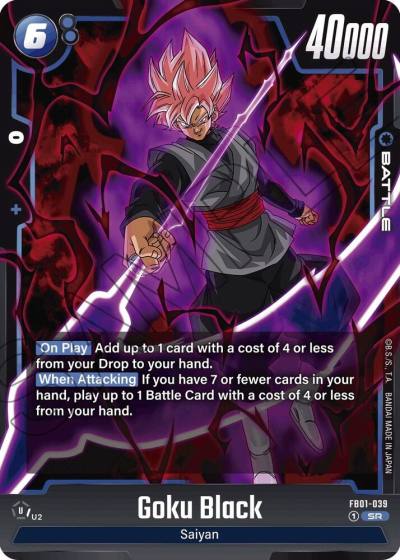 Goku Black FB01-039 Awakened Pulse Fusion World card