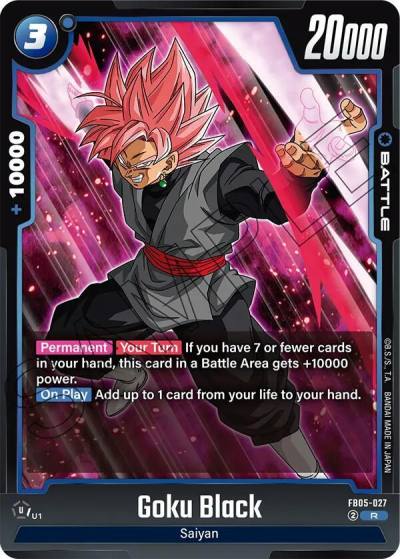 Goku Black FB05-027 New Adventure Fusion World card