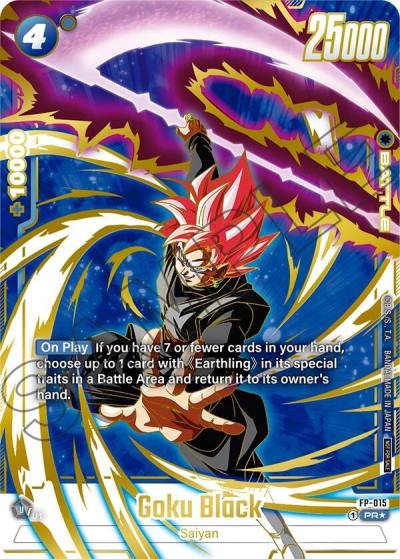 Goku Black Selection Pack 01 Finalist FP-015 Tournament and Championship Promos Fusion World card