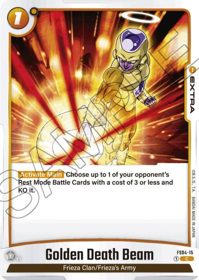 Golden Death Beam FS04-15 Starter Deck 4: Frieza Fusion World card