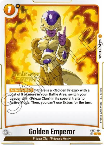 Golden Emperor FB07-094 Wish For Shenron Release Event Cards Fusion World card