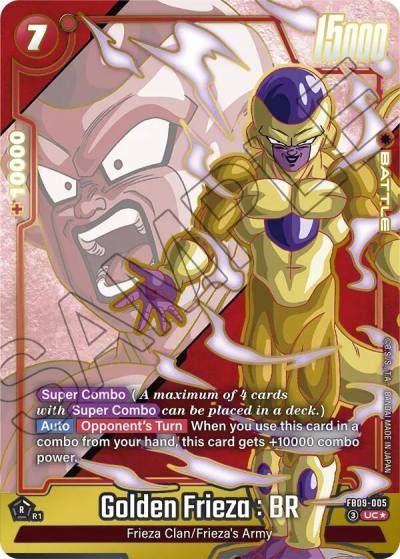 Golden Frieza BR Alternate Art FB09-005 Dual Evolution Fusion World card