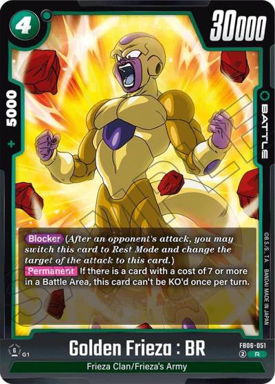 Golden Frieza BR FB06-051 Rivals Clash Fusion World card