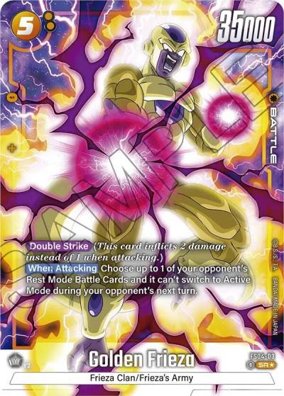 Golden Frieza Bonus Pack Alternate Art FS04-03 Starter Deck 4: Frieza Fusion World card