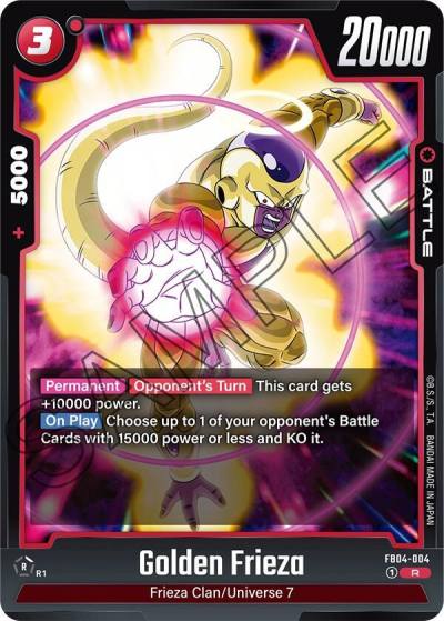 Golden Frieza FB04-004 Ultra Limit Fusion World card