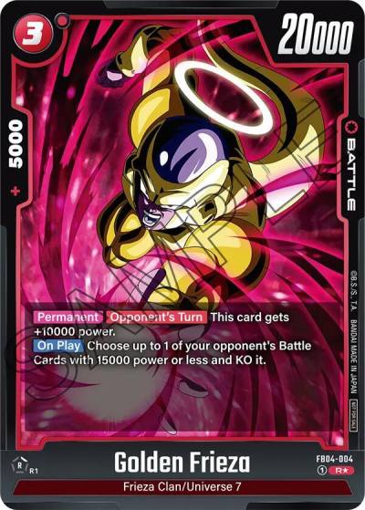 Golden Frieza Tournament Pack 05 FB04-004 Tournament and Championship Promos Fusion World card