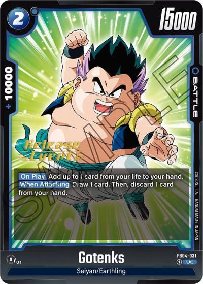 Gotenks FB04-031 Ultra Limit Release Event Cards Fusion World card