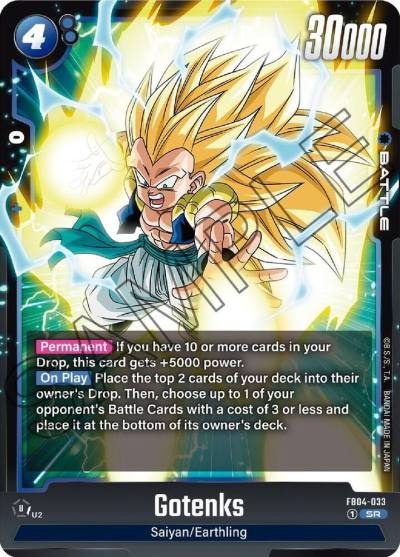 Gotenks FB04-033 Ultra Limit Fusion World card