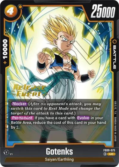 Gotenks FB09-075 Dual Evolution Release Event Cards Fusion World card