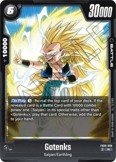 Gotenks FB09-098 Dual Evolution Fusion World card