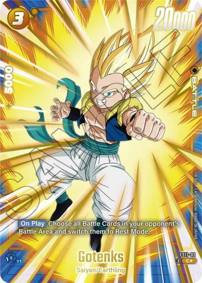 Gotenks Gold FS11-02 Starter Deck EX: The Phase of Evolution Fusion World card
