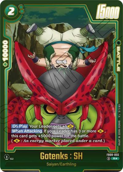 Gotenks SH Alternate Art FB09-055 Dual Evolution Fusion World card