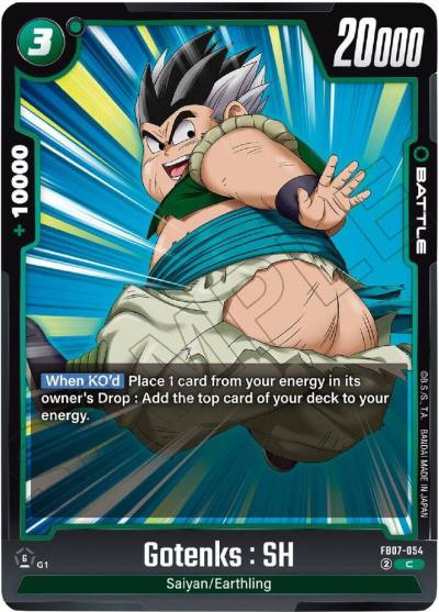 Gotenks SH FB07-054 Wish For Shenron Fusion World card