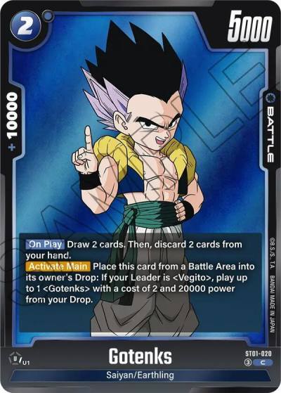 Gotenks ST01-020 Story Booster 01 Fusion World card