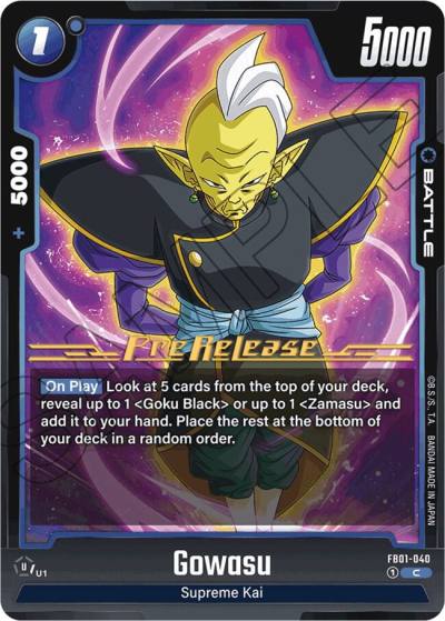 Gowasu FB01-040 Awakened Pulse Pre-Release Cards Fusion World card