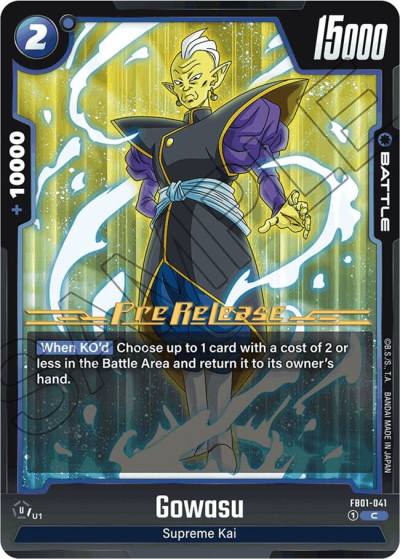 Gowasu FB01-041 Awakened Pulse Pre-Release Cards Fusion World card