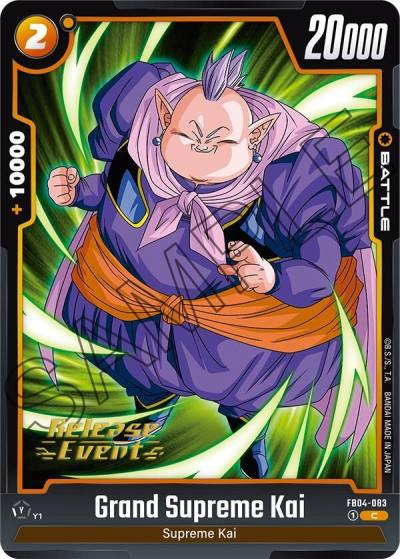 Grand Supreme Kai FB04-083 Ultra Limit Release Event Cards Fusion World card