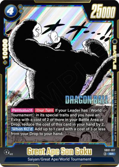 Great Ape Son Goku SB01-017 Manga Booster 01 Fusion World card