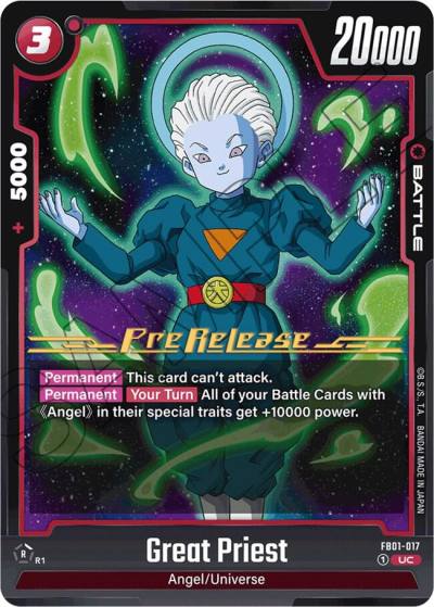 Great Priest FB01-017 Awakened Pulse Pre-Release Cards Fusion World card