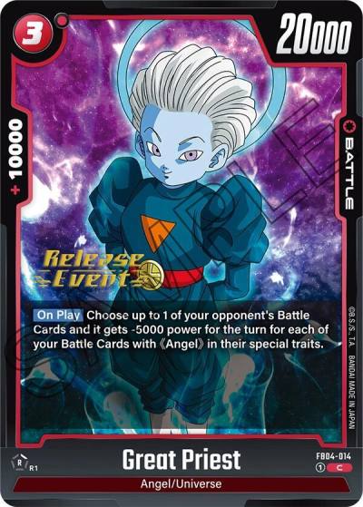 Great Priest FB04-014 Ultra Limit Release Event Cards Fusion World card