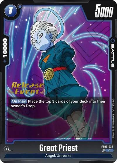 Great Priest FB09-038 Dual Evolution Release Event Cards Fusion World card