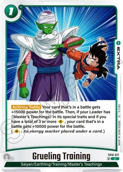 Grueling Training FB10-071 Cross Force Fusion World card