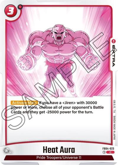 Heat Aura FB04-023 Ultra Limit Fusion World card