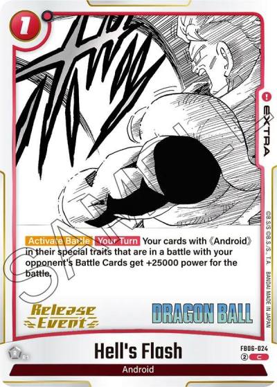 Hells Flash FB06-24 Manga Booster 01 Release Event Cards Fusion World card