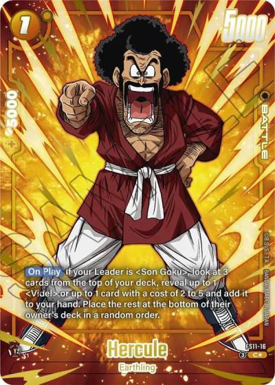 Hercule Alternate Art FS11-16 Starter Deck EX: The Phase of Evolution Fusion World card