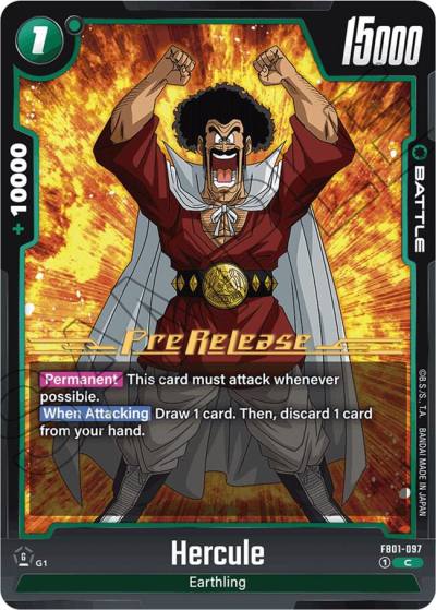Hercule FB01-097 Awakened Pulse Pre-Release Cards Fusion World card