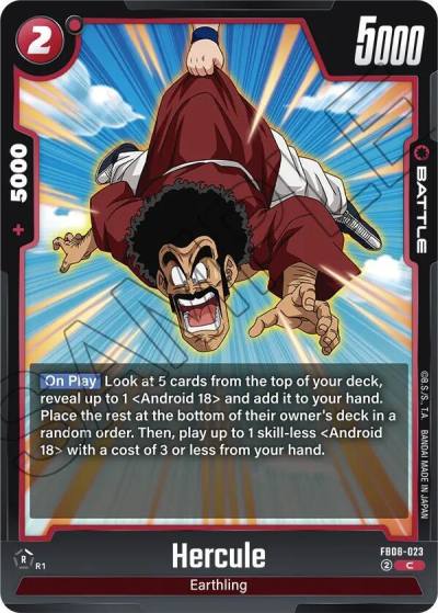 Hercule FB08-023 Saiyan's Pride Fusion World card