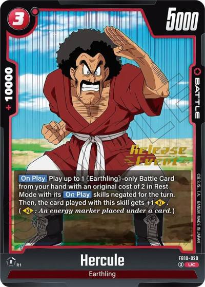 Hercule FB10-020 Cross Force Release Event Cards Fusion World card