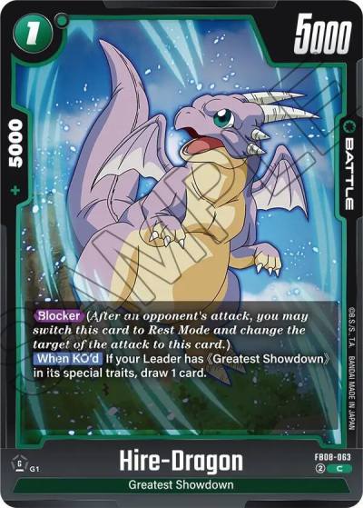 Hire Dragon FB08-063 Saiyan's Pride Fusion World card