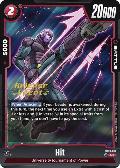 Hit FB03-017 Raging Roar Release Event Cards Fusion World card