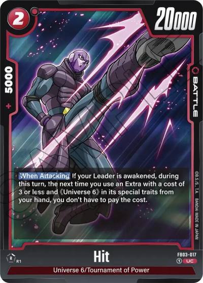 Hit FB03-017 Raging Roar Fusion World card