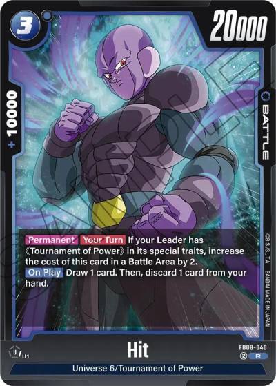 Hit FB08-040 Saiyan's Pride Fusion World card