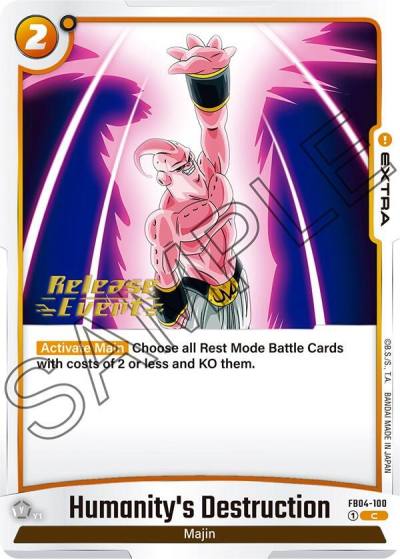 Humanitys Destruction FB04-100 Ultra Limit Release Event Cards Fusion World card