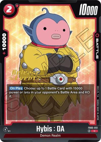 Hybis DA FB05-012 New Adventure Release Event Cards Fusion World card