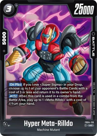 Hyper Meta Rilldo FB04-116 Ultra Limit Fusion World card